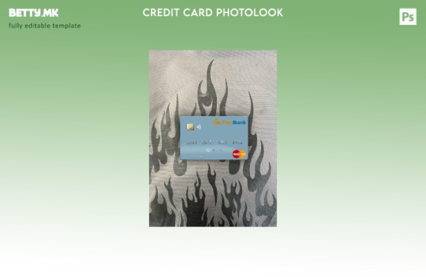 модерен стил на предниот шаблон за фотографски изглед на мастеркарта Суринам Фин